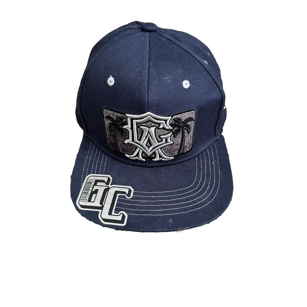 Cali Logo - Acrylic Baseball Hat One Size Fits All Black White Blue Snapback